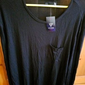 New Guess Sleeveless Tees Black SZ.XXL